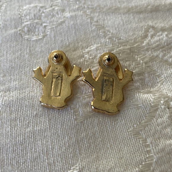 Pair of Pierced Earrings Whimsical Ghost 👻 and Cobweb Theme - Picture 3 of 5